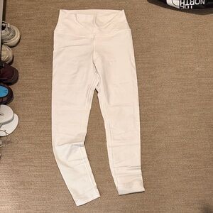 Alo yoga white leggings size large
